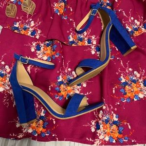 Cobalt blue heels